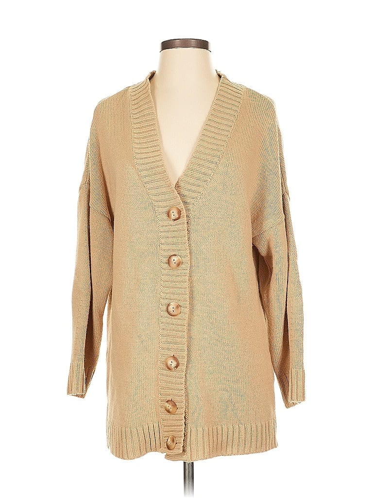 Pre-owned Asos Design Cardigan Sweater In Brown