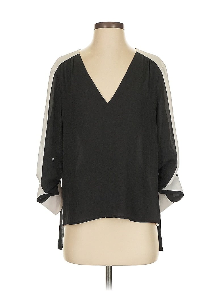 Click to view more detailed imagery on our partner's website Pre-owned Bcbgmaxazria 3/4 Sleeve Blouse In Black