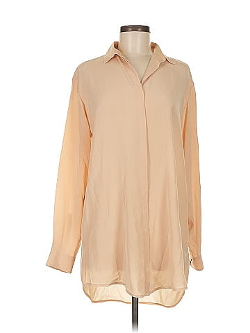 Anne Fontaine Long Sleeve Silk Top (view 1)
