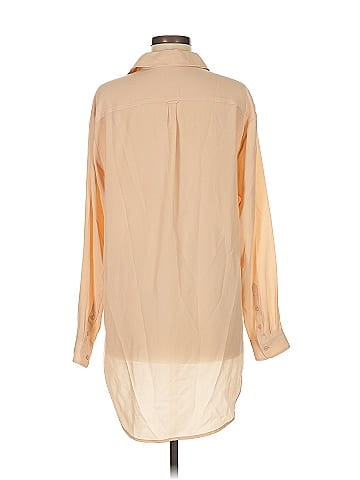 Anne Fontaine Long Sleeve Silk Top (view 2)