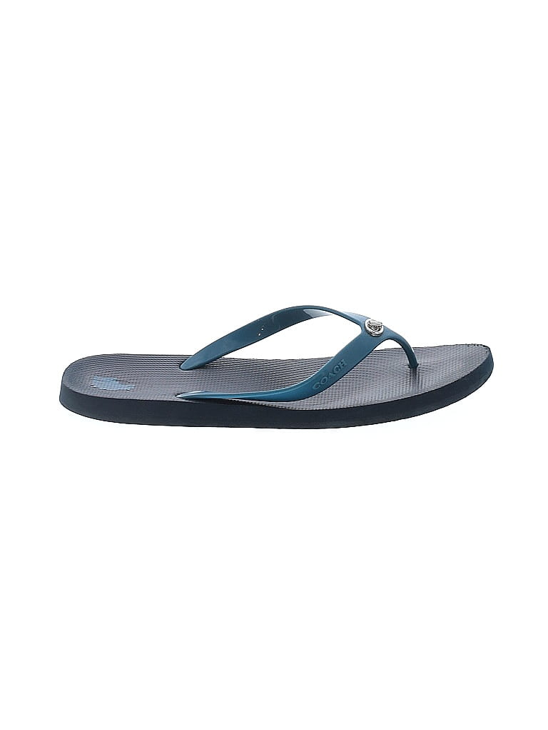 Coach Blue Flip Flops Size 9 - photo 1