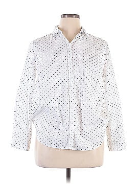 Ellos 3/4 Sleeve Button Down Shirt
