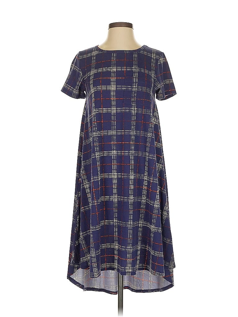 Pre-owned Lularoe Casual Dress In Blue