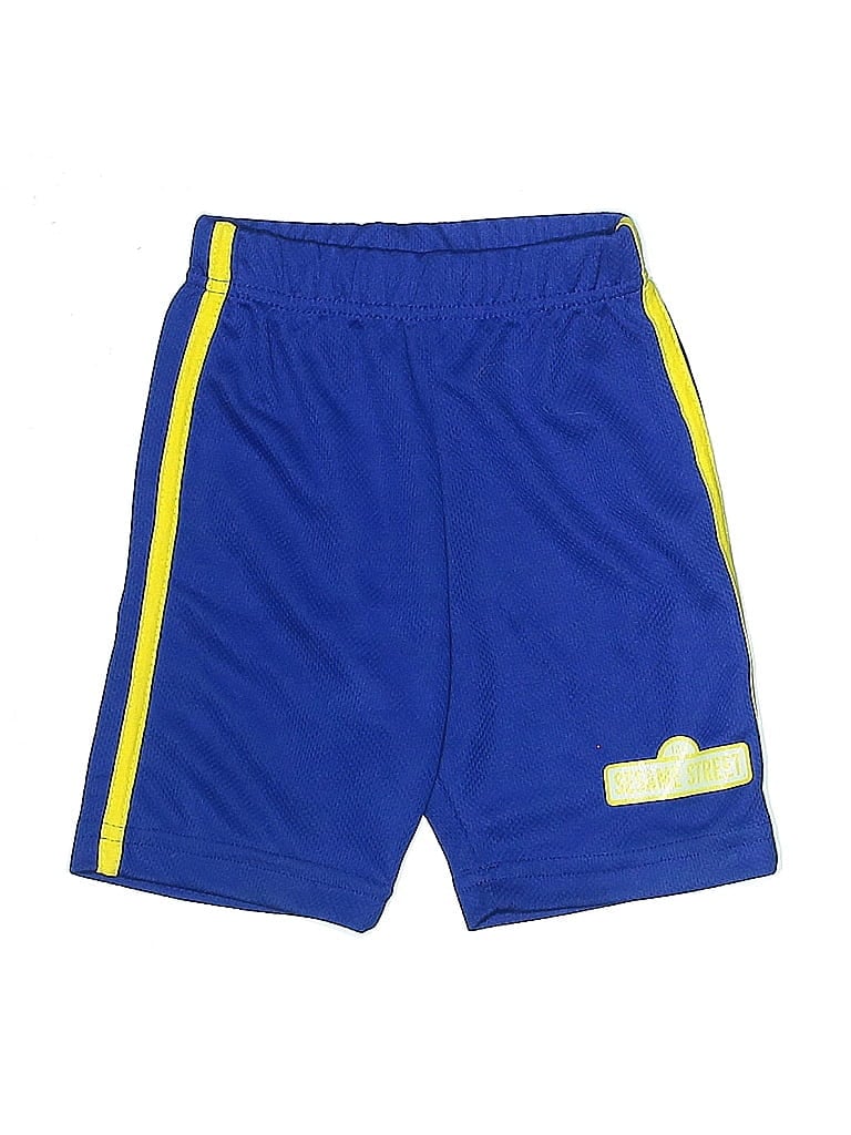Sesame Street 100% Polyester Color Block Blue Athletic Shorts 18-24 MO / 24 MO - photo 1