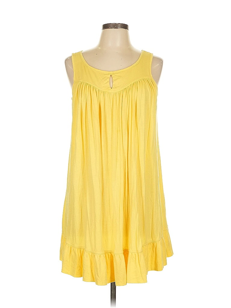Hard Tail Yellow Casual Dress Size L - photo 1