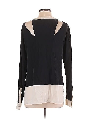 Rachel Roy Long Sleeve Silk Top (view 2)