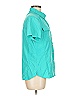 Habitat 100% Nylon Teal Short Sleeve Button-Down Shirt Size M - photo 4