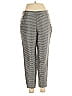 Serena & Lily Houndstooth Silver Casual Pants Size 8 - photo 1