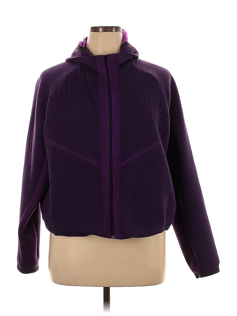 purple nike zip up hoodie
