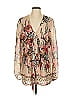 Hoss Intropia Tan 3/4 Sleeve Blouse Size XS (estimated) - photo 1