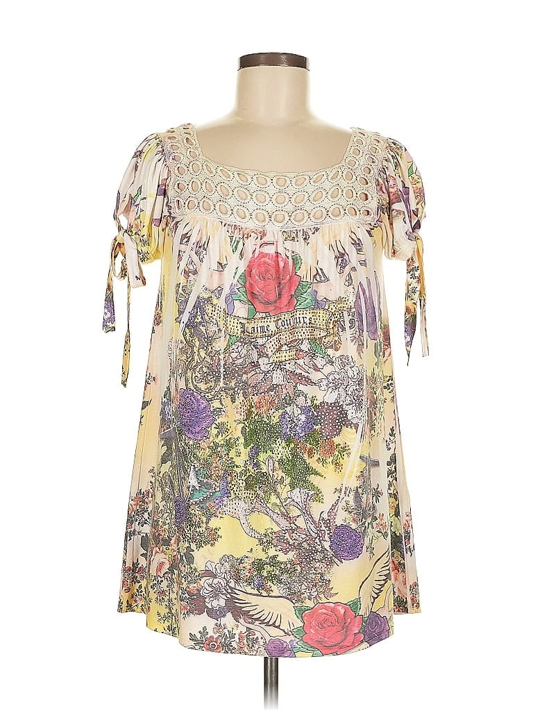 Pre-owned S-twelve Short Sleeve Top Ivory Boatneck Tops In White