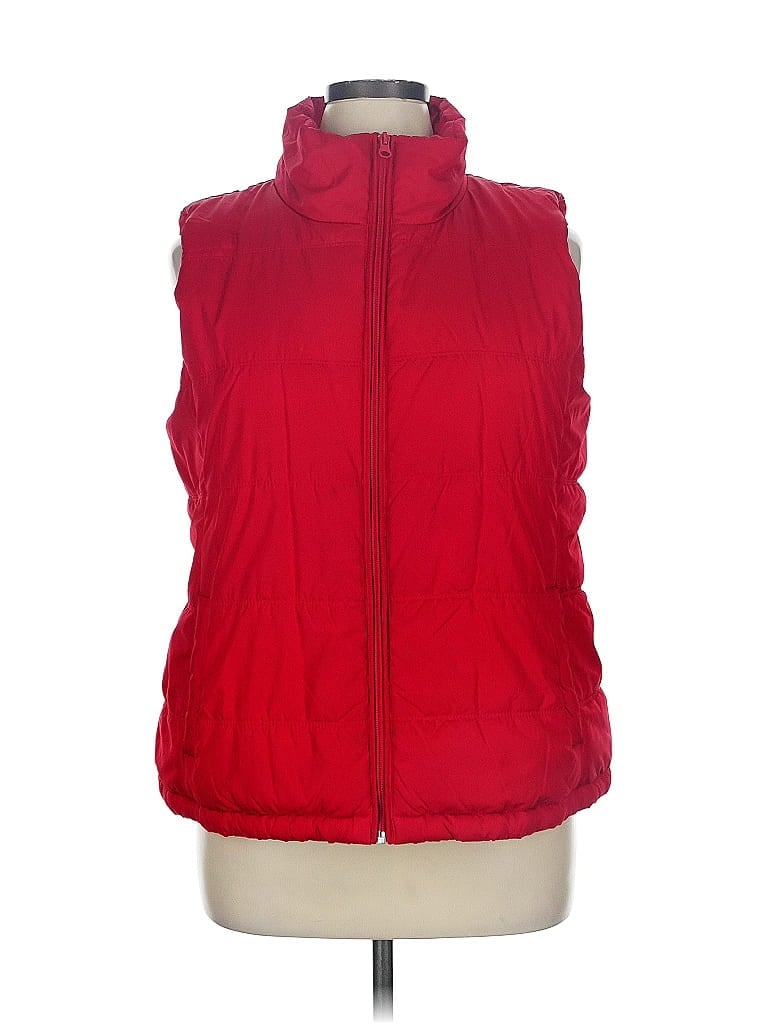 New York & Company 100% Polyester Red Vest Size XL - photo 1