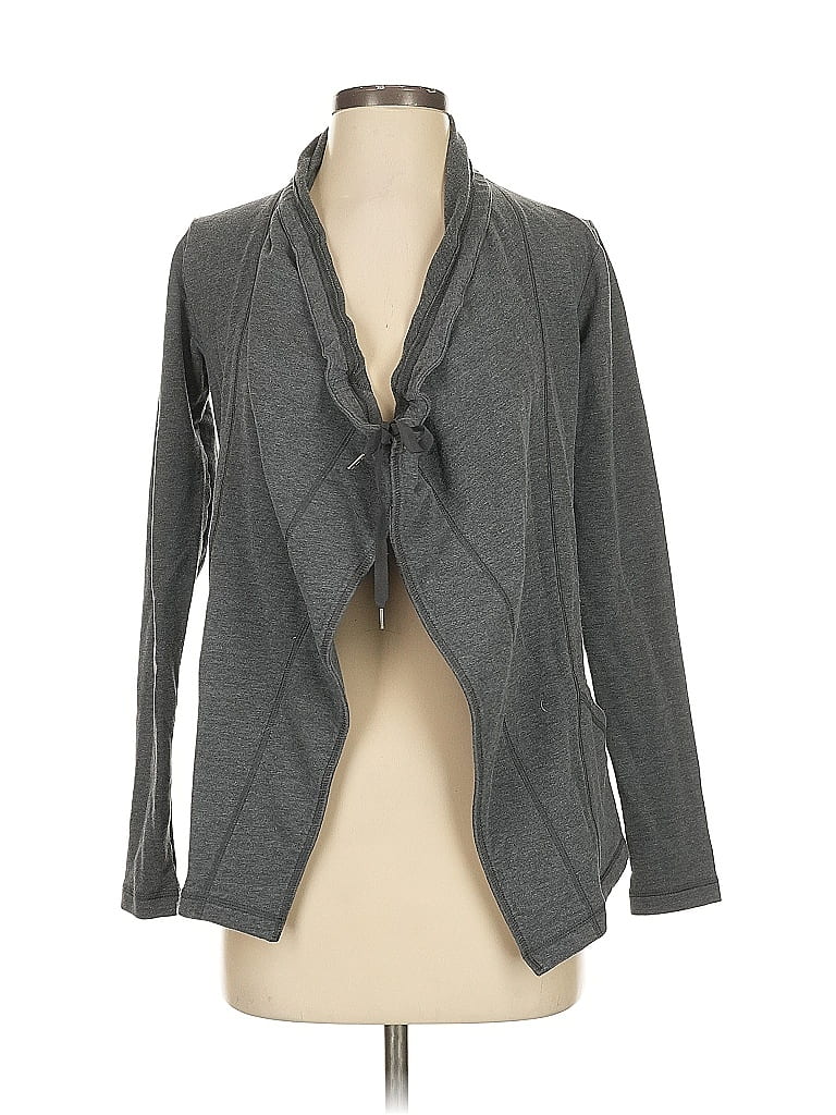 Pre-owned Lucy Cardigan Sweater In Gray