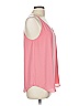 Ann Taylor LOFT Outlet 100% Polyester Pink Sleeveless Blouse Size M - photo 4