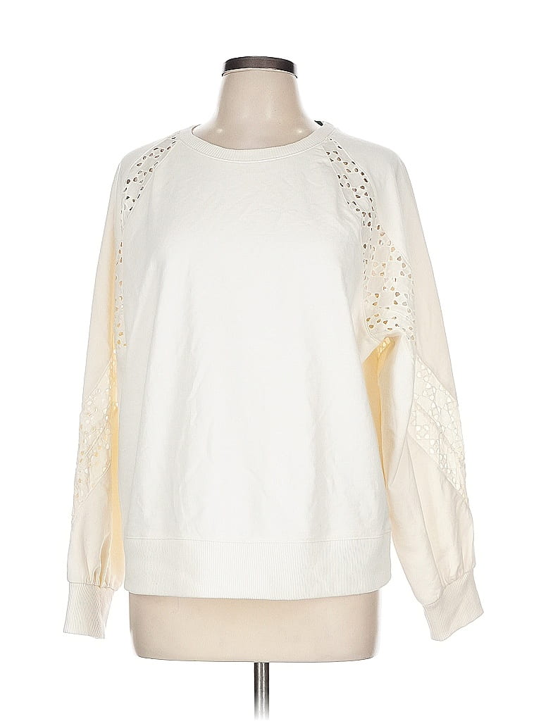 Maurices Ivory Sweatshirt Size L - 51% Off 