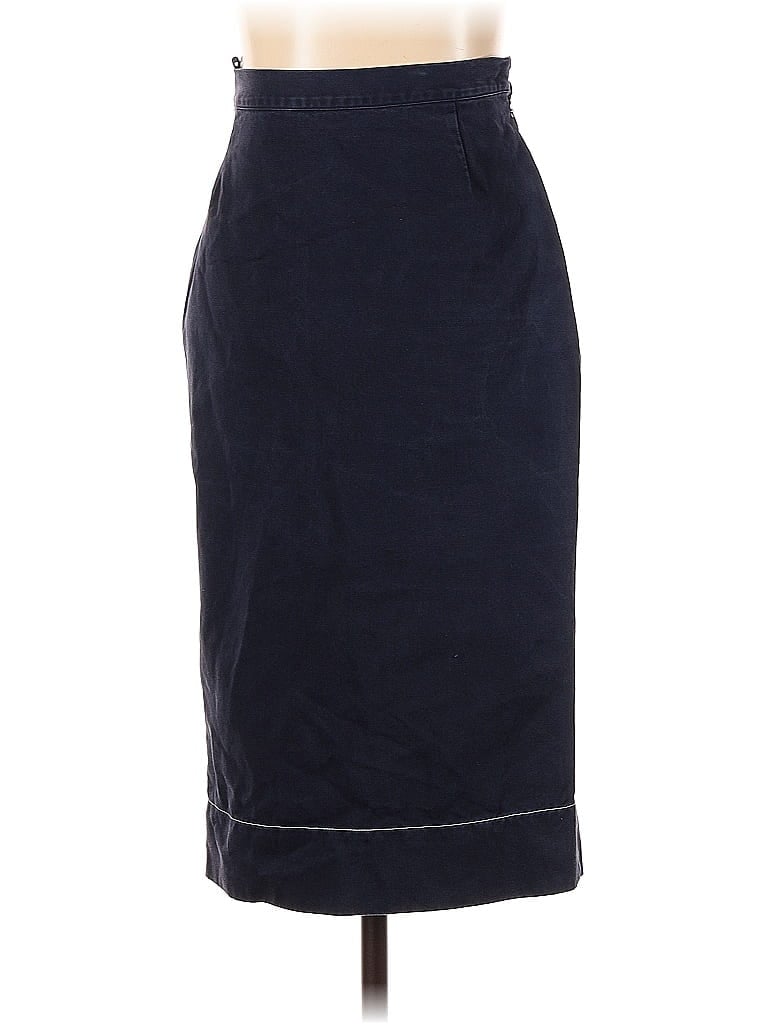 Prada 100% Cotton Solid Blue Casual Skirt Size EU (IT) 36 / US 0 - photo 1