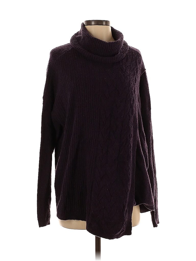 Pre-owned Simply Vera Vera Wang Turtleneck Sweater In Purple