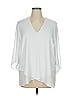 Karen Kane 100% Polyester White 3/4 Sleeve Blouse Size XL - photo 1