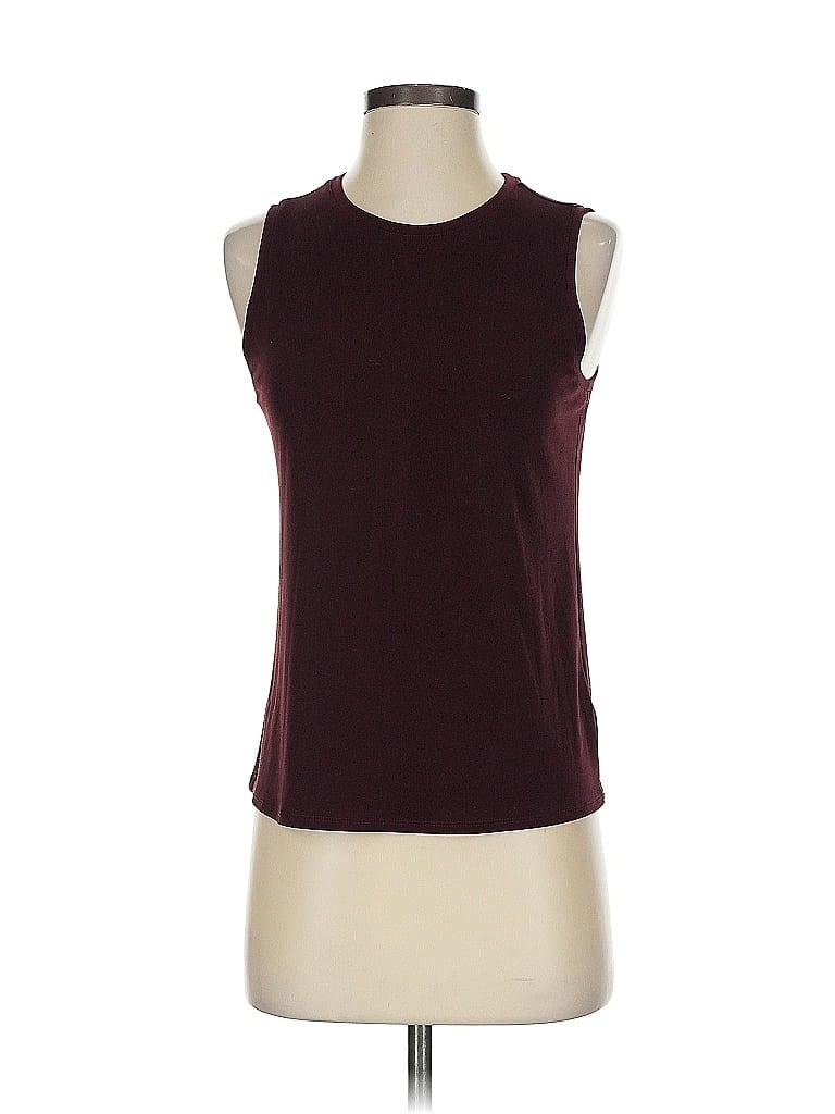 Pre-owned Express Tank Top Burgundy Halter Neckline Tops