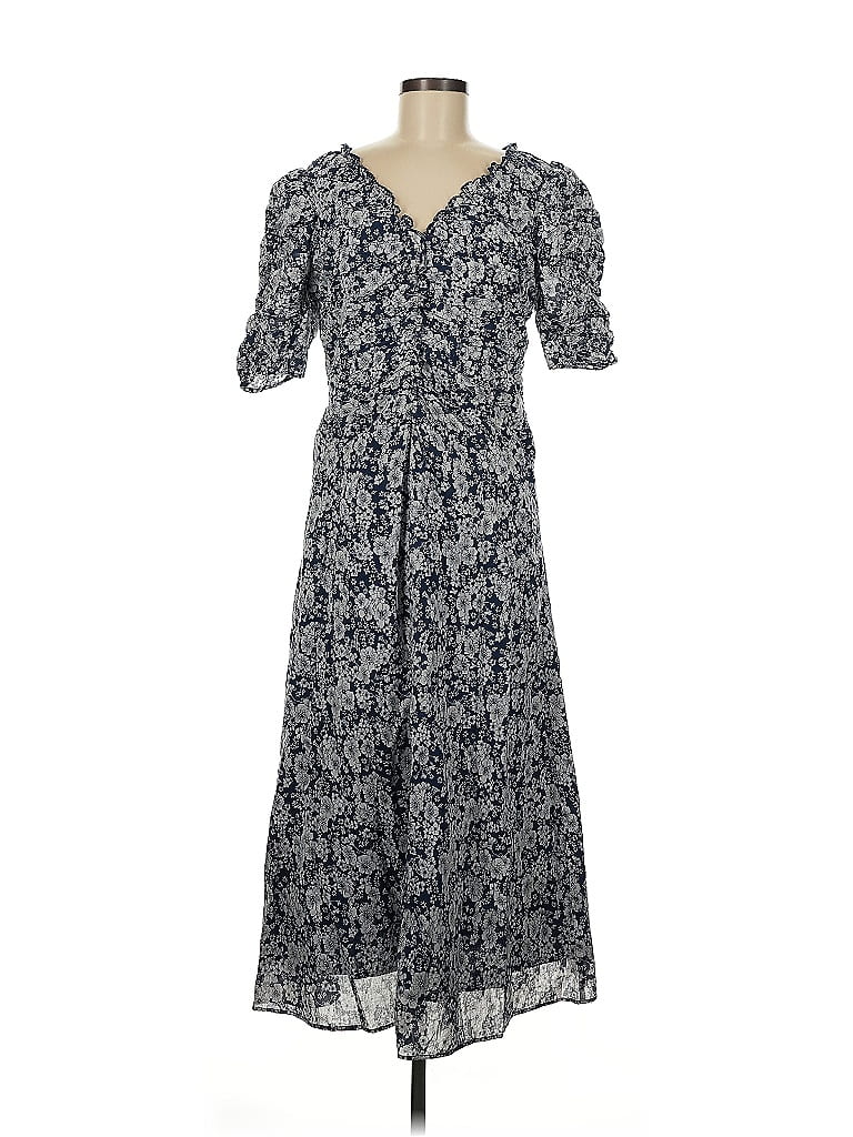 Sea New York 100% Cotton Paisley Blue Casual Dress Size M - photo 1