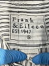 Frank & Eileen 100% Modal Stripes Silver Long Sleeve Blouse Size S - photo 6