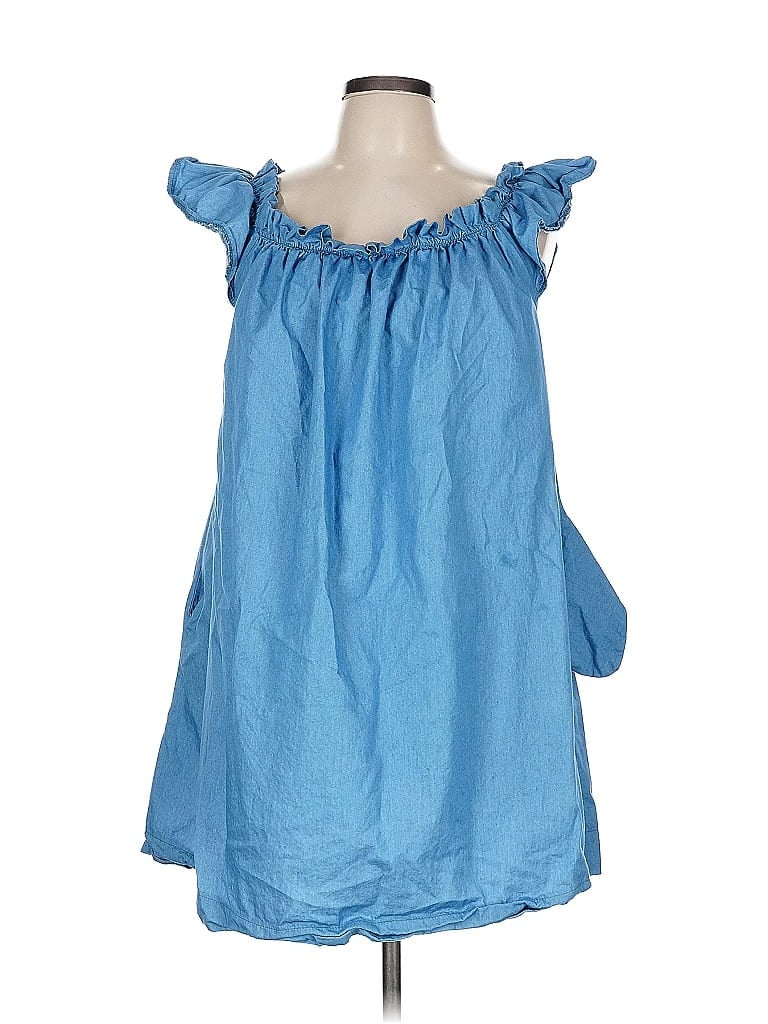 Pre-owned Assorted Brands Casual Dress In Blue