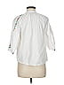 Tasha Polizzi Collection 100% Cotton White 3/4 Sleeve Button-Down Shirt Size M - photo 2