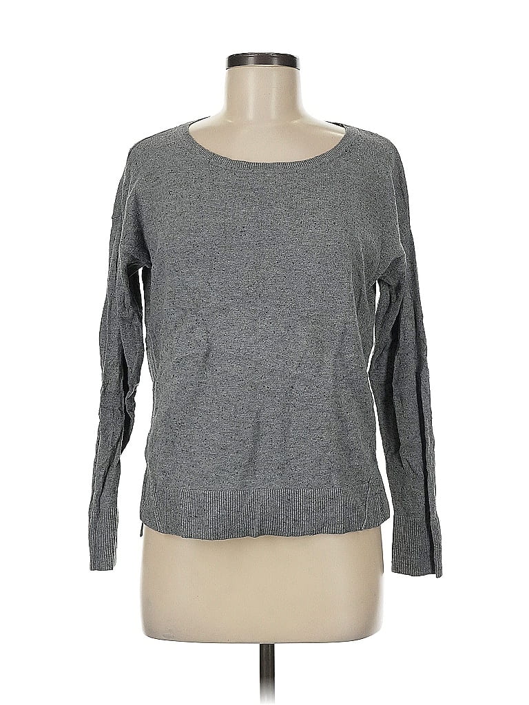 Pre-owned Ann Taylor Loft Pullover Sweater In Gray