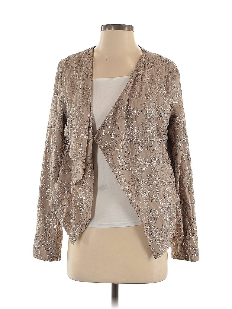 Pre-owned New York And Company Blazer Jacket In Brown