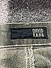 David Kahn 100% Cotton Chevron-herringbone Gray Jeans Size 27 waist - photo 3