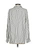 Frank & Eileen 100% Modal Stripes Silver Long Sleeve Blouse Size S - photo 2