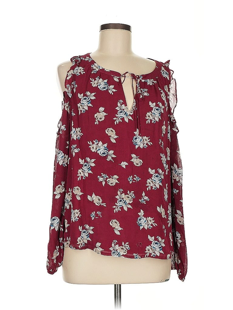 Pre-owned Sanctuary Sleeveless Blouse In Burgundy