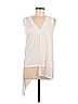 Halston Heritage 100% Rayon Ivory Sleeveless Blouse Size M - photo 1