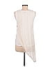 Halston Heritage 100% Rayon Ivory Sleeveless Blouse Size M - photo 2