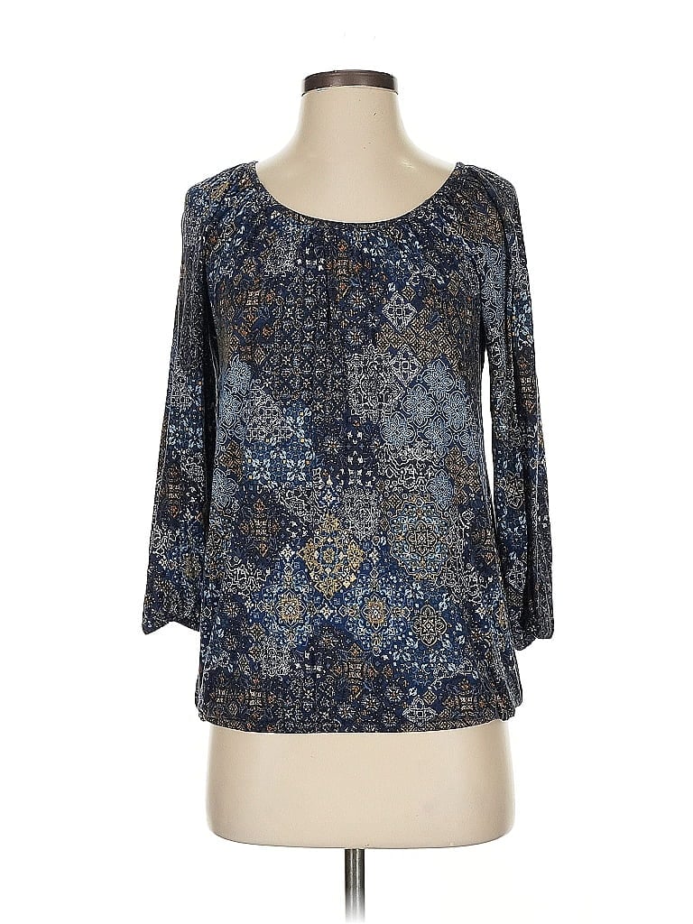 Pre-owned Michael Michael Kors 3/4 Sleeve T-shirt In Blue