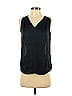 Banana Republic 100% Polyester Black Blue Sleeveless Blouse Size XS - photo 1