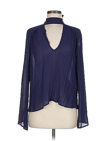 Blue Life Long Sleeve Blouse (view 1)