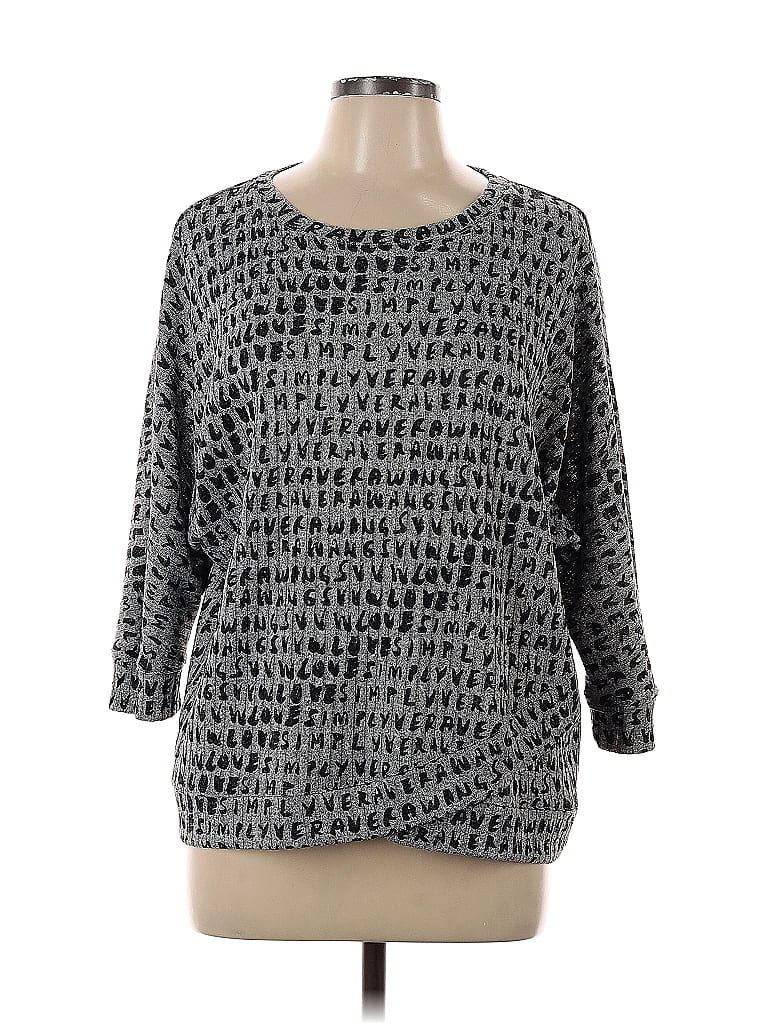 Click to view more detailed imagery on our partner's website Pre-owned Simply Vera Vera Wang Pullover Sweater In Gray