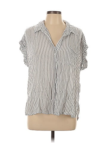 En Creme Short Sleeve Blouse (view 1)