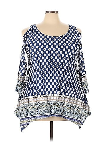 White Mark 3/4 Sleeve Top (view 1)