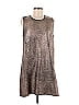 Whitney Eve Metallic Silver Cocktail Dress Size 8 - photo 1