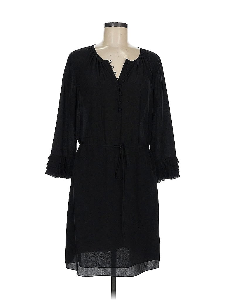 Rebecca Taylor 100 Silk Black Casual Dress Size 6 81 off ThredUp