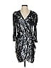Tanya Taylor Metallic Silver Cocktail Dress Size 0 - photo 1