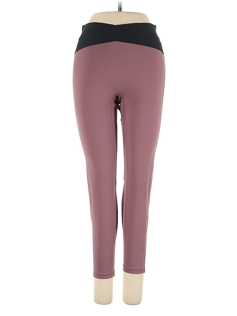 Pre-owned Le Ore Active Pants In Burgundy