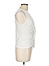 Three Dots Ivory Sleeveless T-Shirt Size L - photo 4