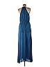 Ann Taylor LOFT 100% Polyester Blue Casual Dress Size M - photo 2