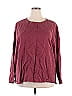 Toofan 100% Tencel Burgundy Long Sleeve Blouse Size 2X - photo 1
