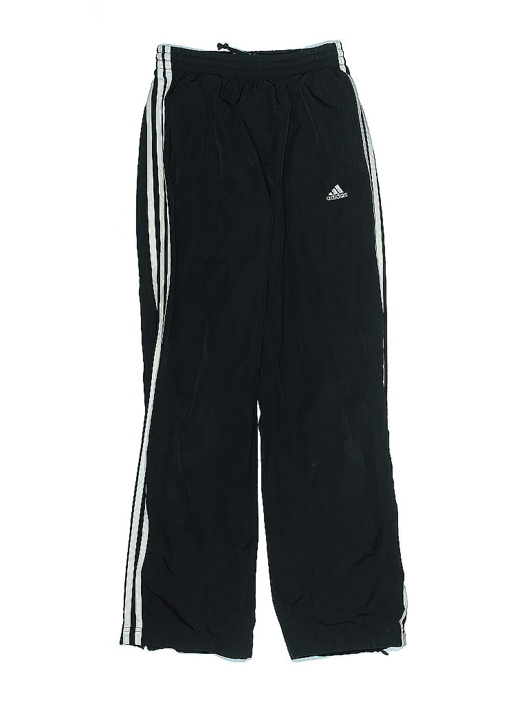 Adidas 100% Polyester Black Track Pants Size L (big kids) - photo 1