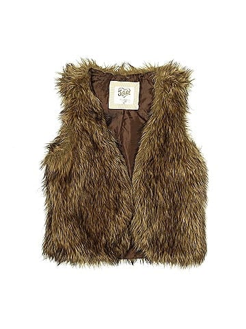 Justice Faux Fur Vest (view 1)