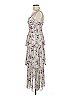 ML Monique Lhuillier 100% Polyester Floral Purple Green Cocktail Dress Size 0 - photo 5